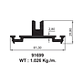 M91699 Glass Clamping With Mullion